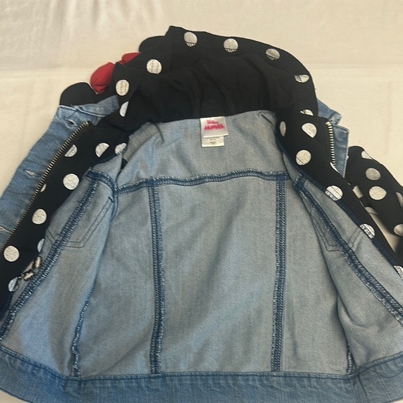 Disney - Minnie Mouse - Blue and Black Jean Jacket with Polka Dot Accents - Picture 6 of 7